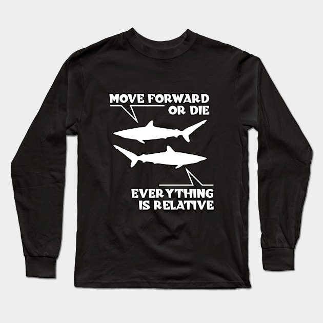 Shark Relativity Long Sleeve T-Shirt by TMBTM